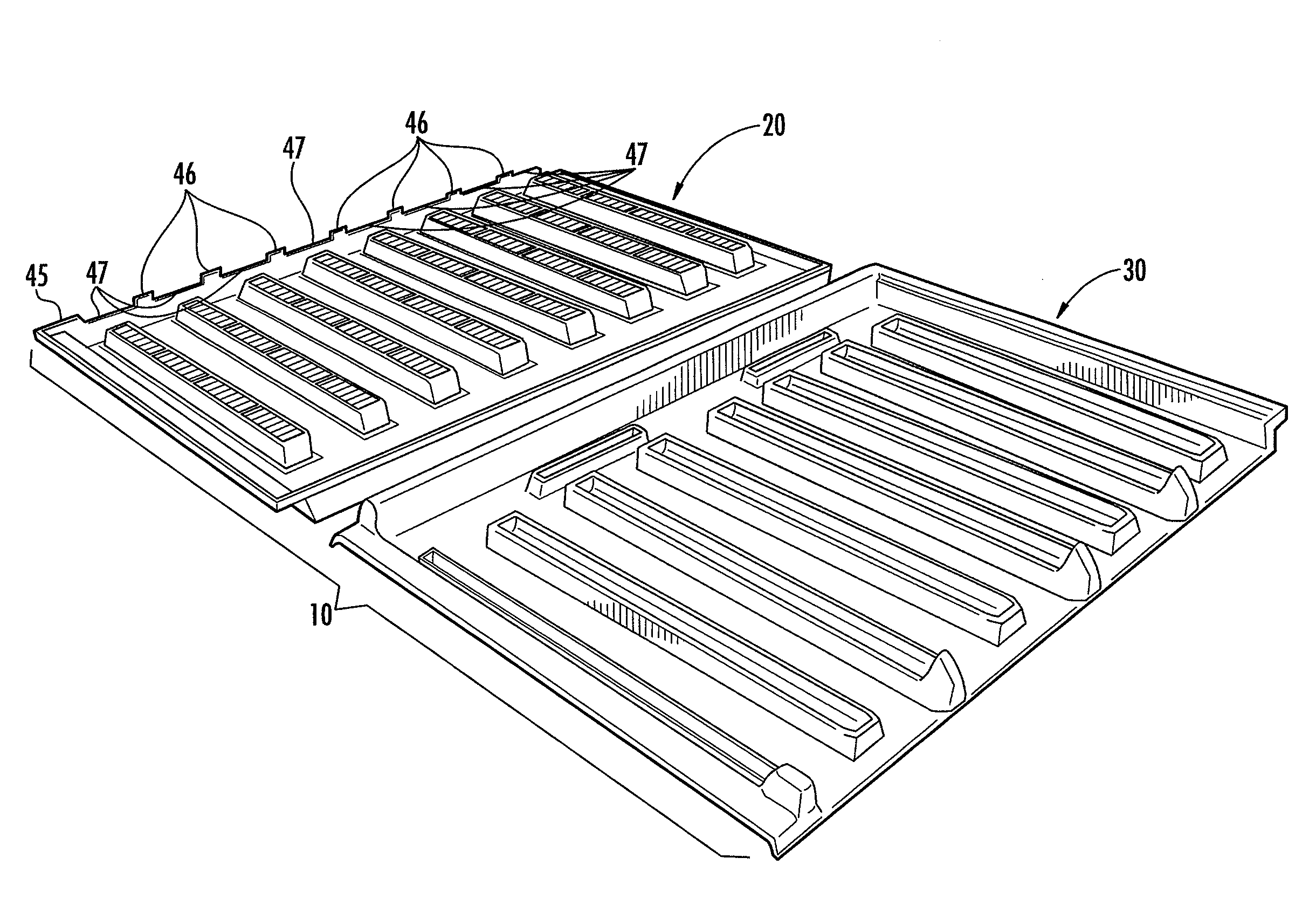 Roof vent having elongated baffles and discharge channels