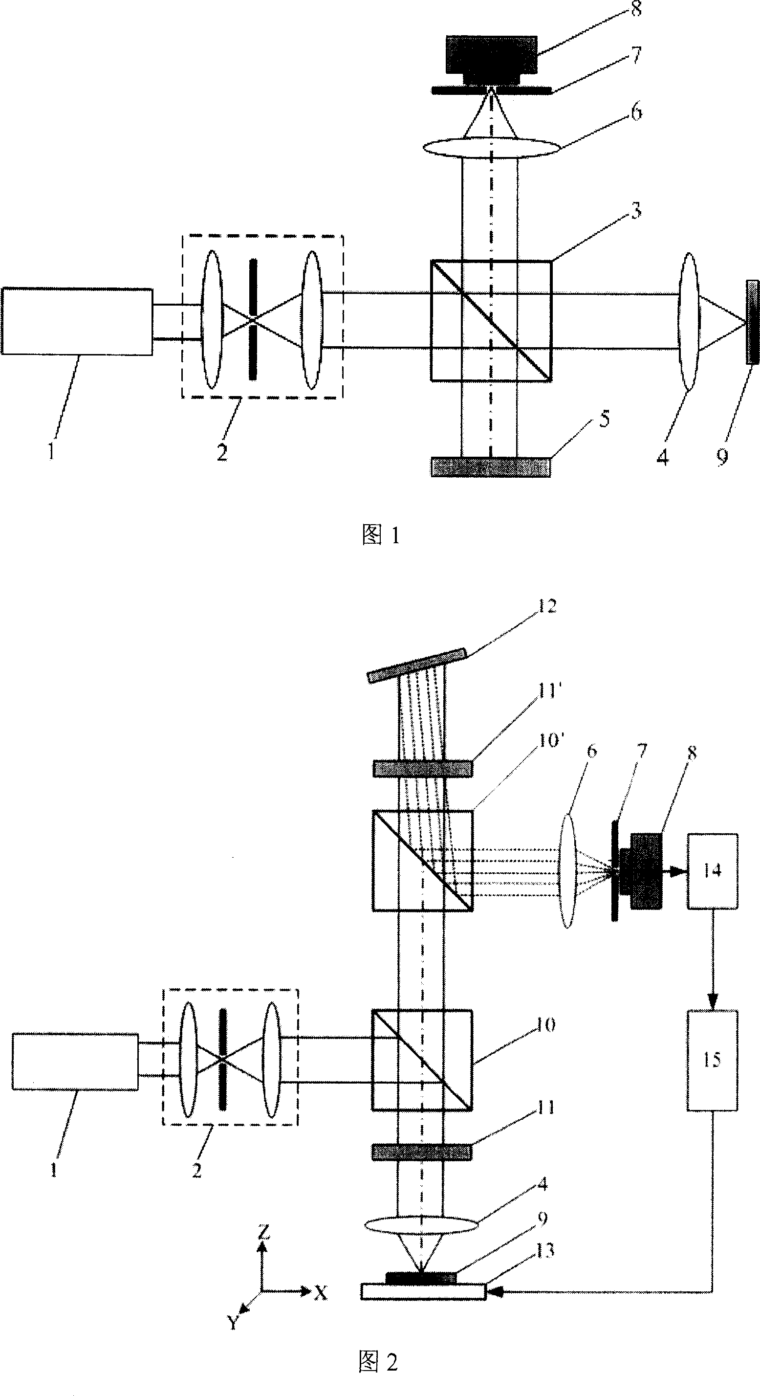 Reflection multilight bean confocal interference microscope having several tens nanometer lateral discriminability