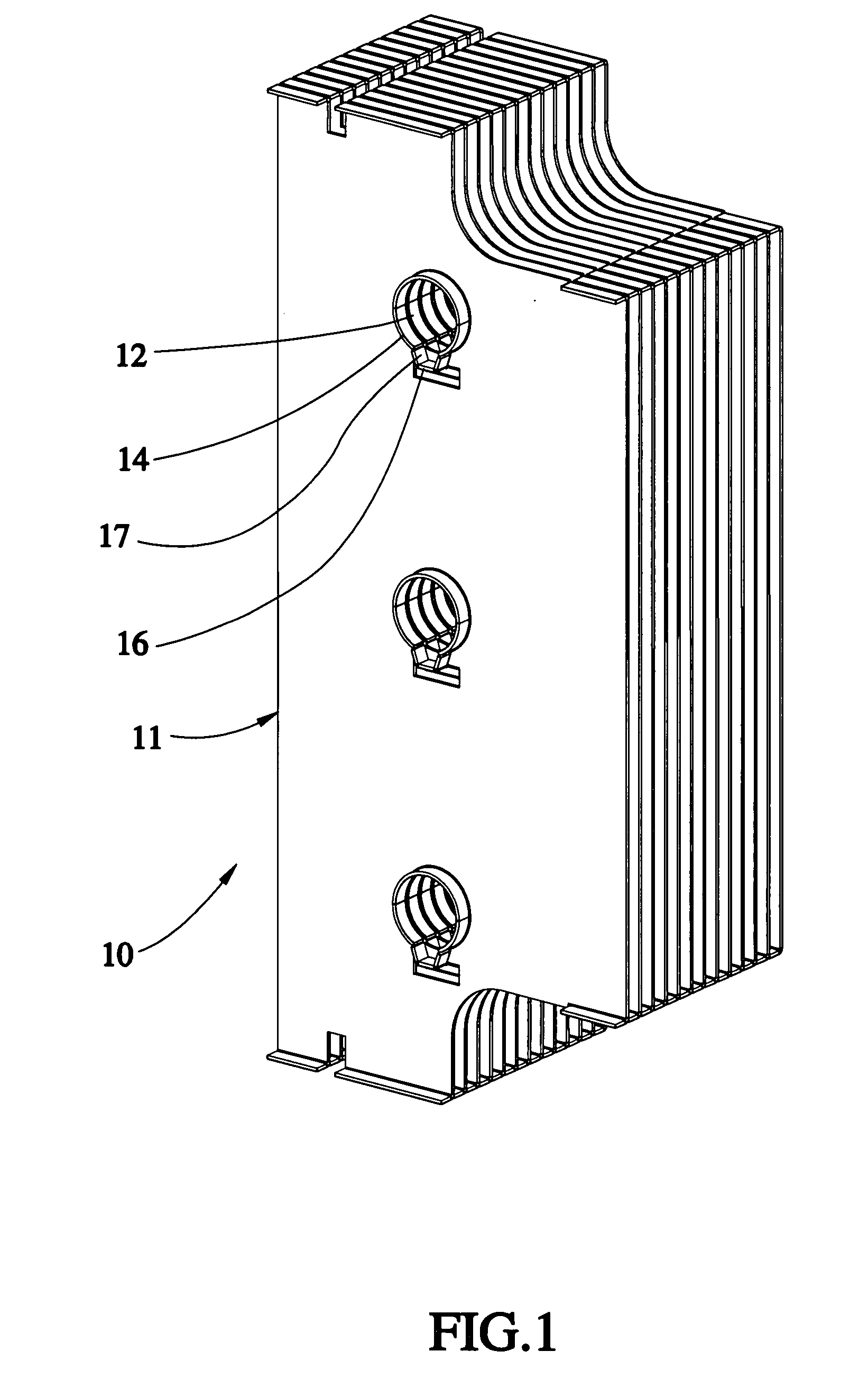 Method of combining heat pipe and fins and the assembly thereof