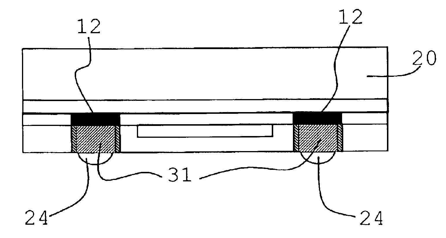 Process for making contact with and housing integrated circuits