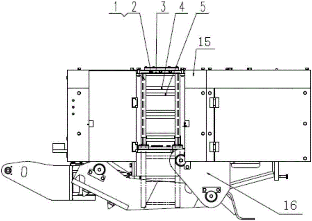 An embedded sliding ladder device and equipment using the device