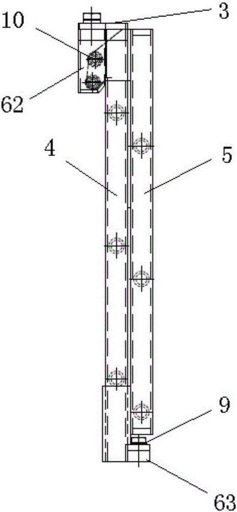 An embedded sliding ladder device and equipment using the device