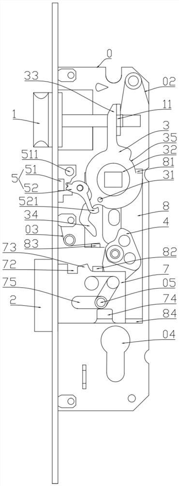 Door lock with controllable reverse lifting function