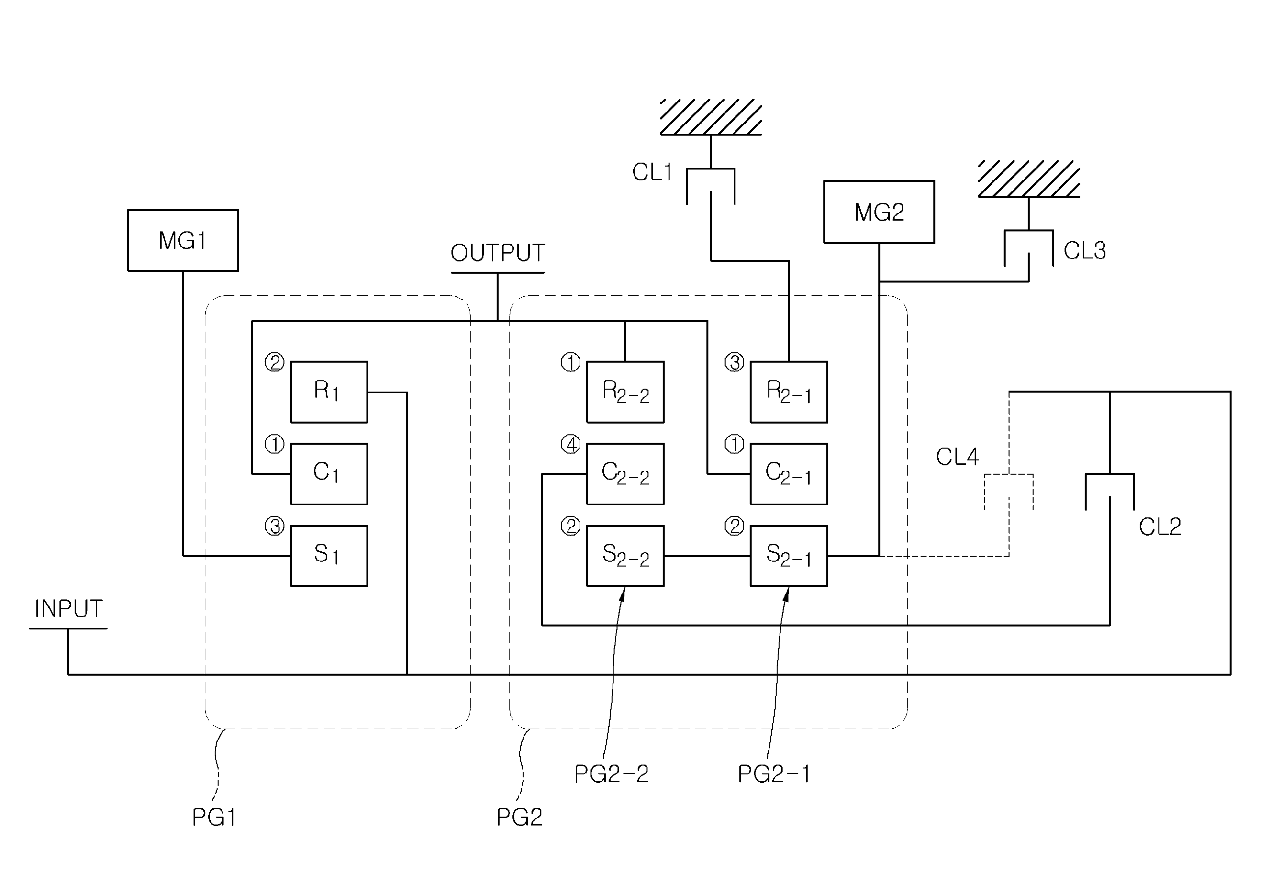 Transmission for hybrid electric vehicle