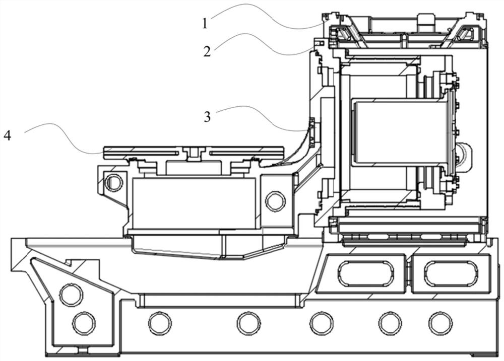 Swing basket assembly and machine tool