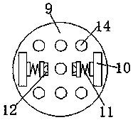 Cleaning device for internal lens of projector