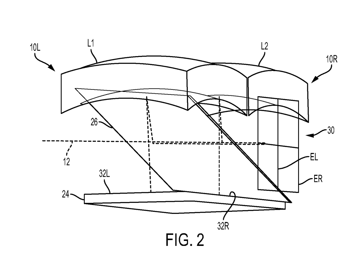 Wide field personal display device