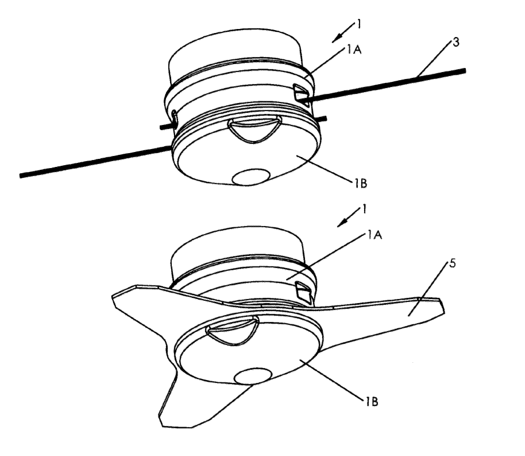 Multifunctional rotary cutting head for cutting devices, and portable devices comprising such a cutting head