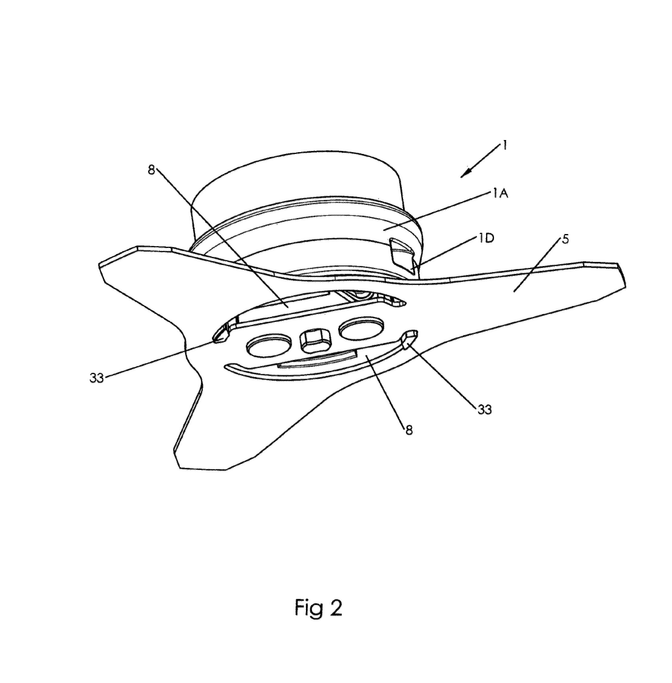 Multifunctional rotary cutting head for cutting devices, and portable devices comprising such a cutting head