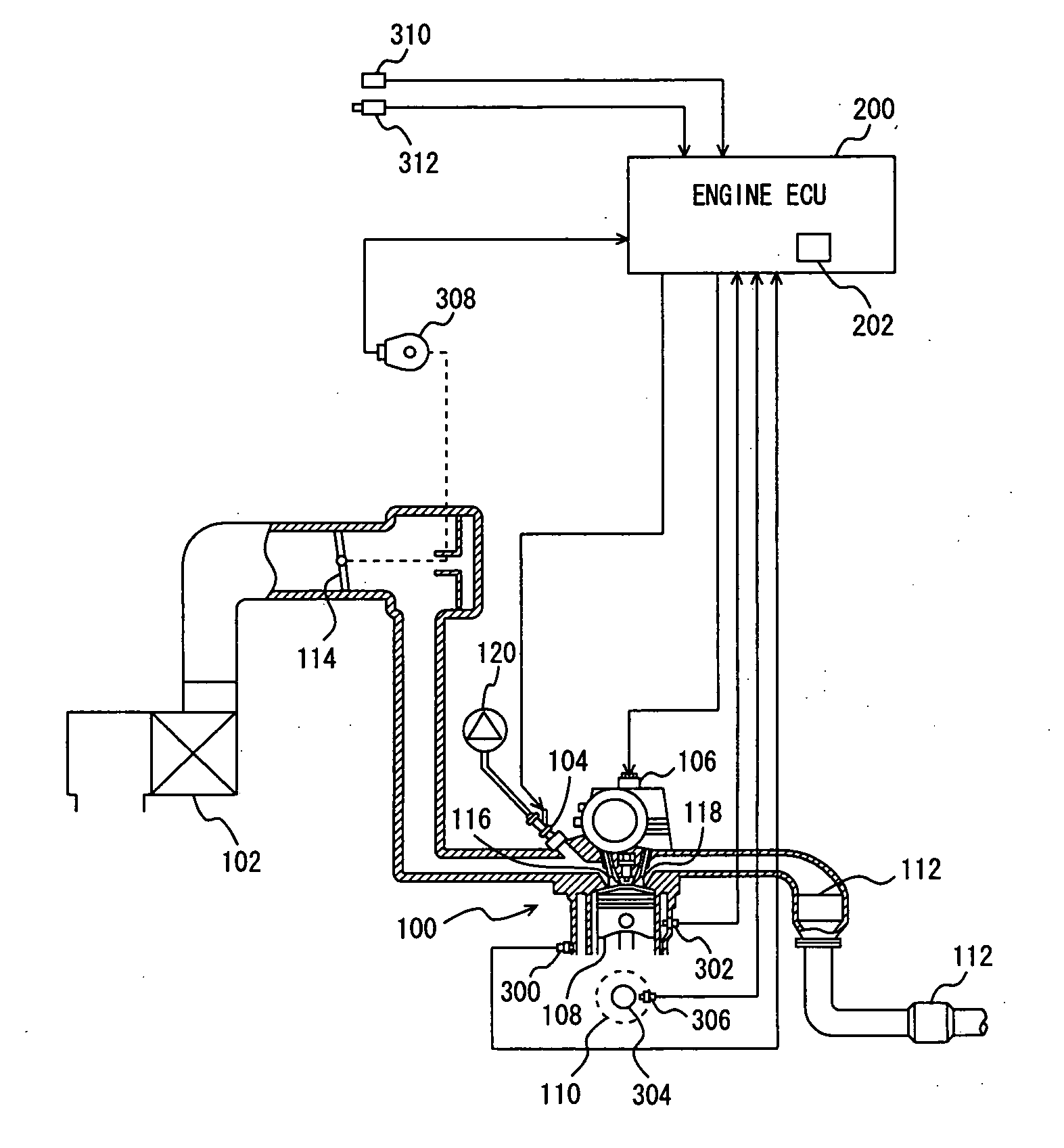 Internal combustion engine knock determination device