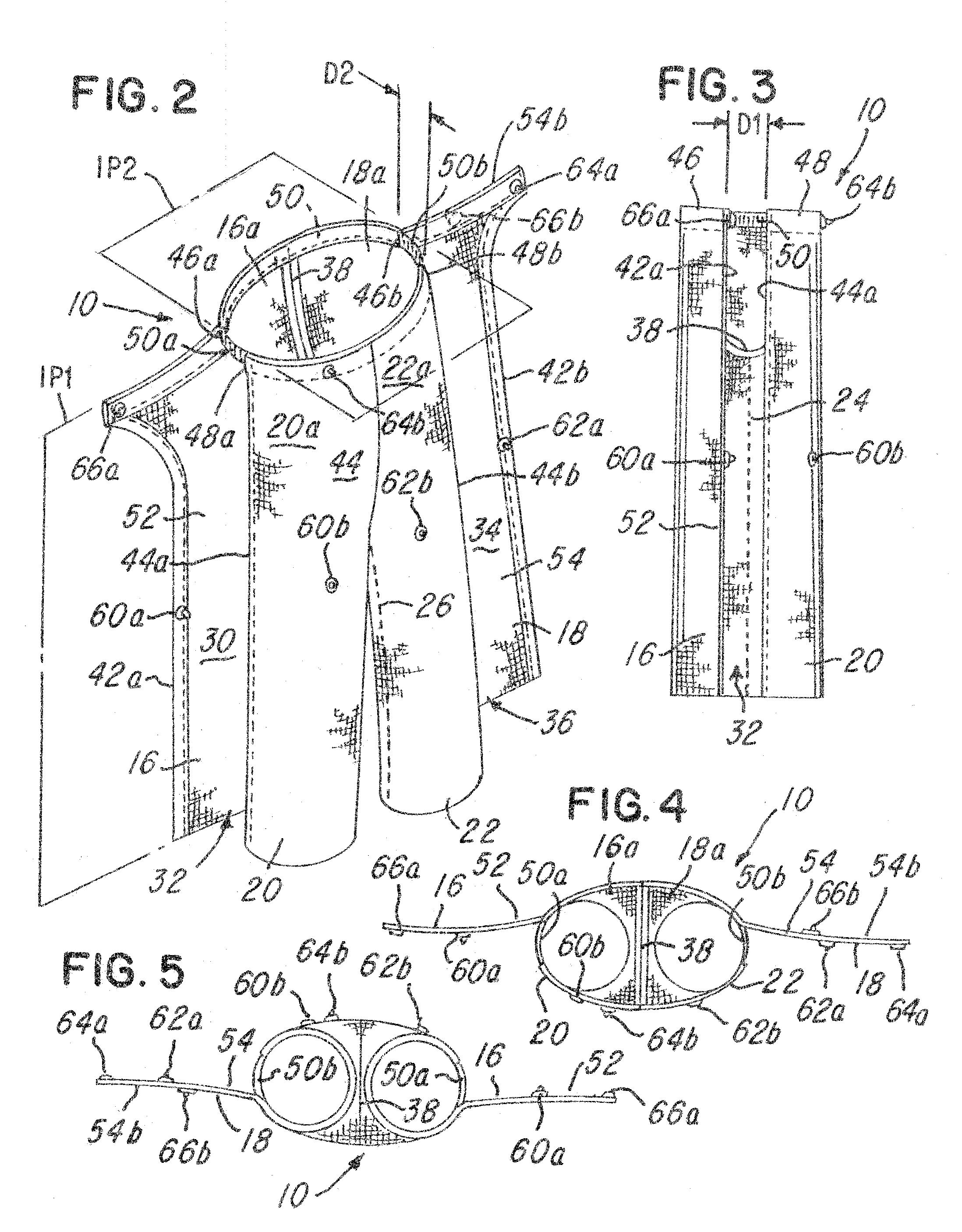 Pair of pants and method for donning and removing a pair of pants