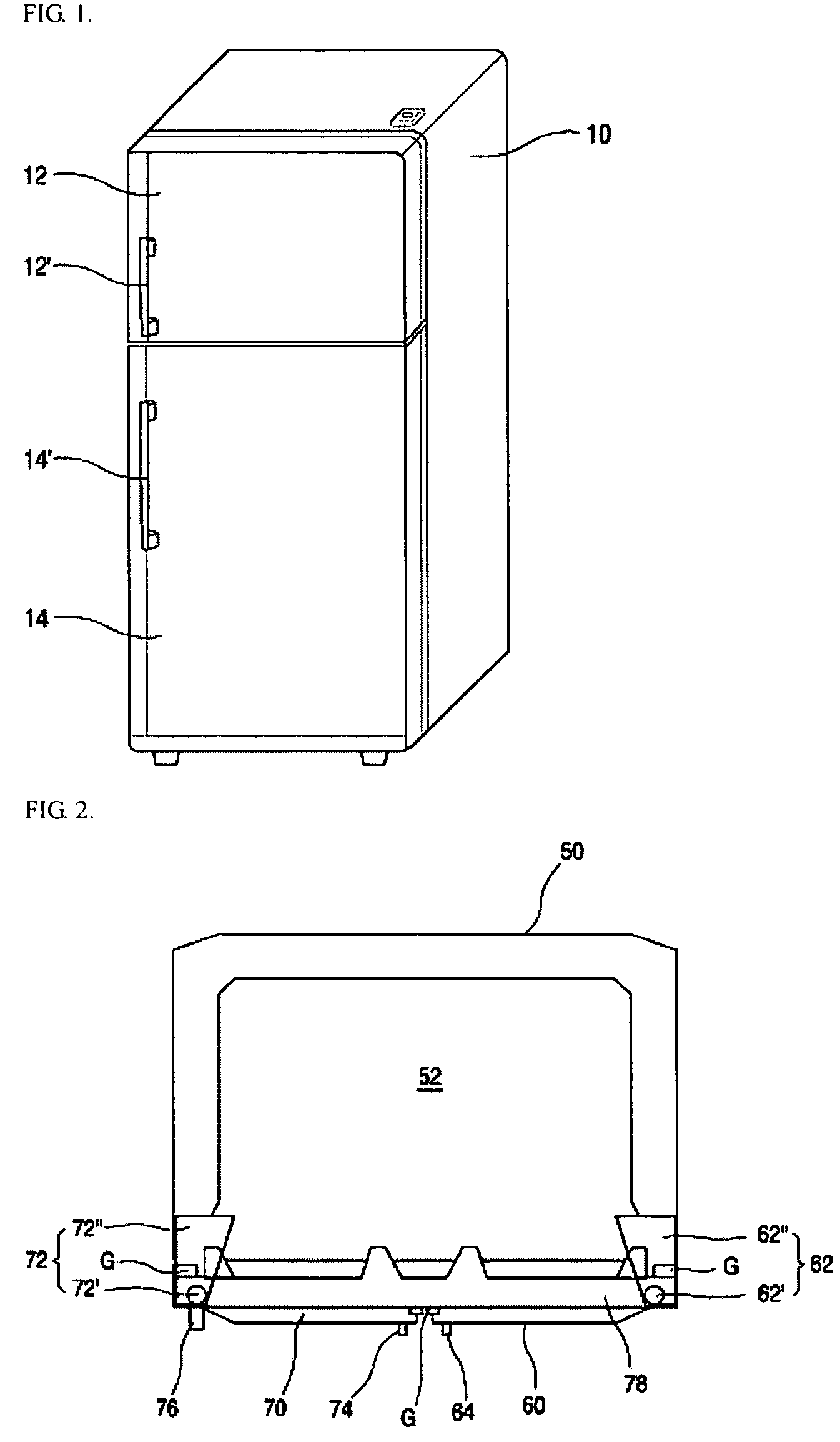 Open-close equipment for door of refrigerator