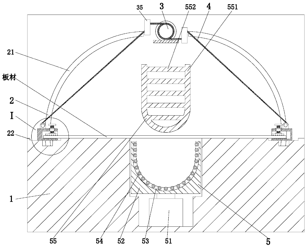 Mold for bending and forming sheet metal U-shaped parts