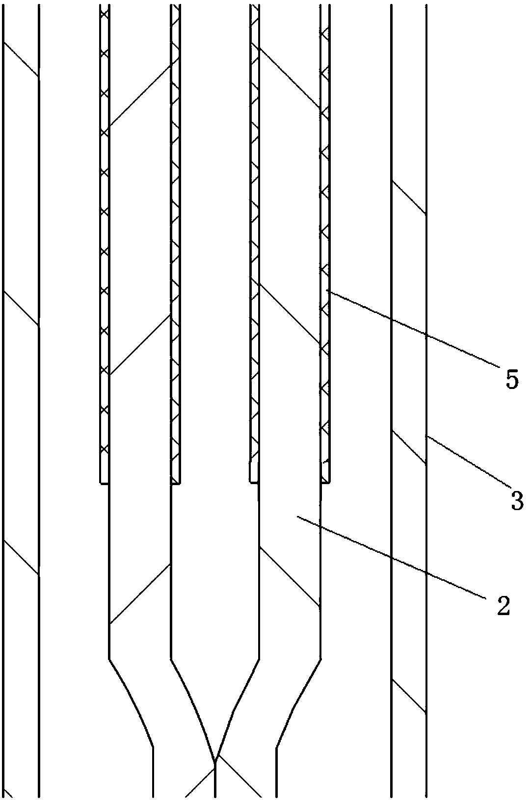 Thermocouple temperature measuring probe, temperature measuring device using same and cooker