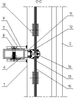 Steel cable prestressed glass curtain wall