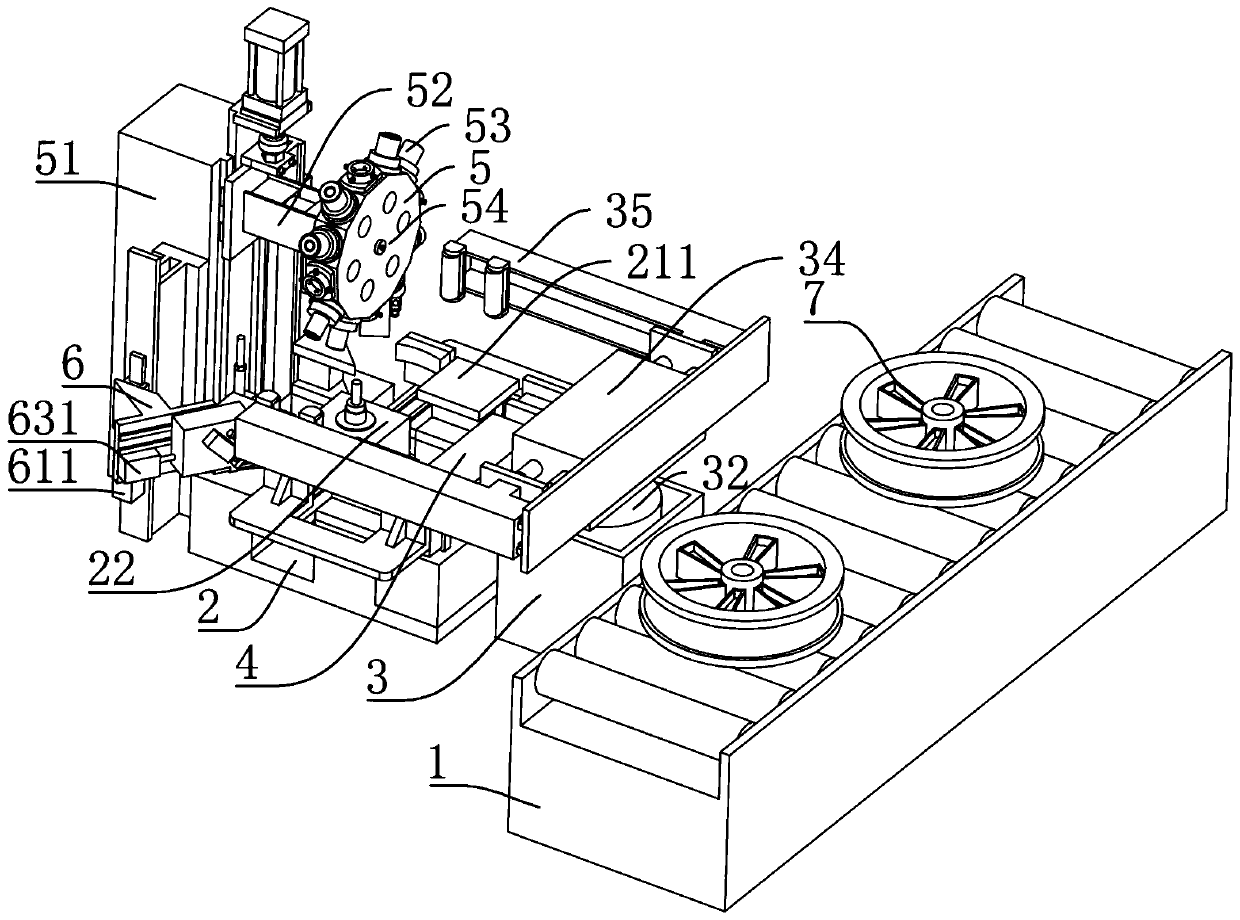 Automatic detection equipment for circle run-out of rim