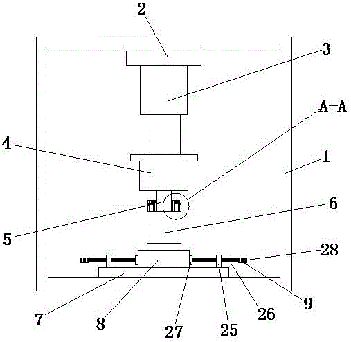 Grooving device for mold