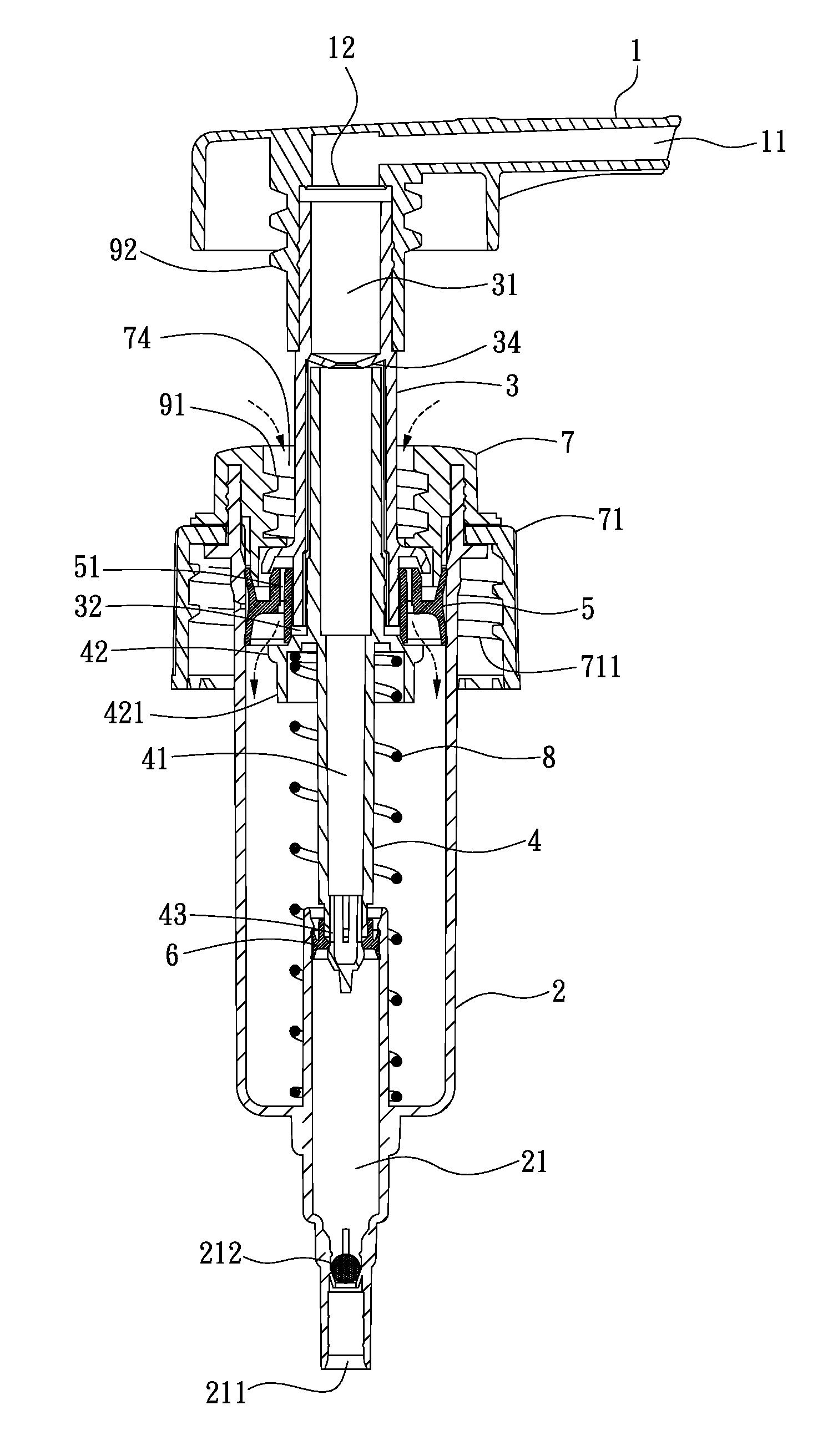 Foam dispensing device