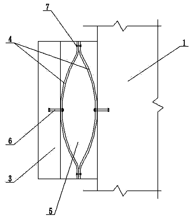 Energy dissipation self-reset bridge anti-seismic structure