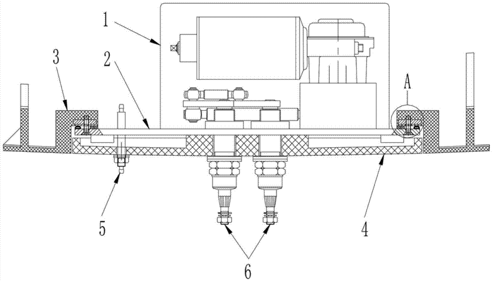 Urban rail vehicle wiper installation structure