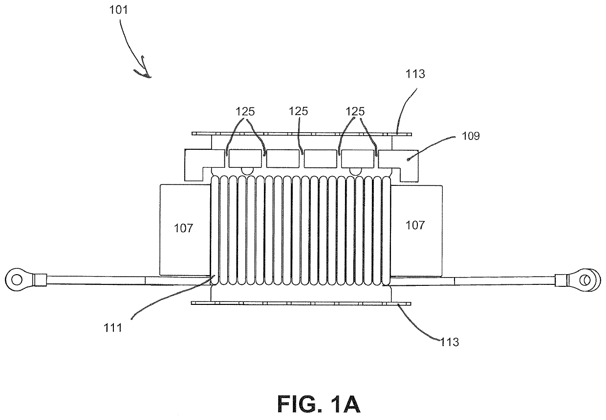 Integrated transformer with low AC losses and impedance balanced interface