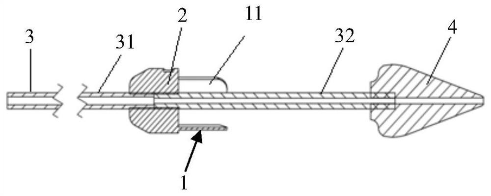 Implant conveying device and inner tube assembly and catheter thereof