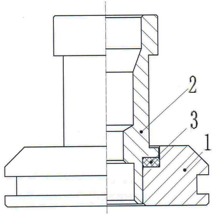 Connection structure and connection method of high-voltage common rail high-speed electromagnet tailstock and shell