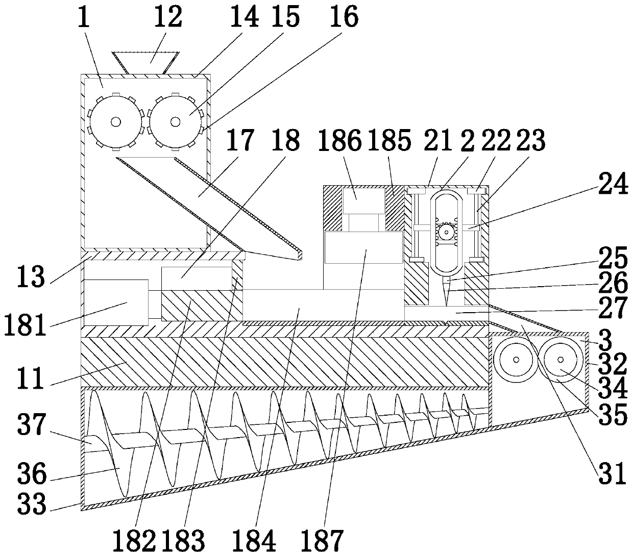 Straw biomass granular fuel preparation pretreatment system