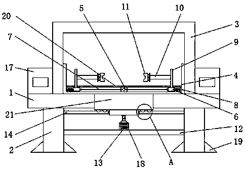 Corner machining device of brush pen product