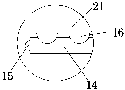 Corner machining device of brush pen product