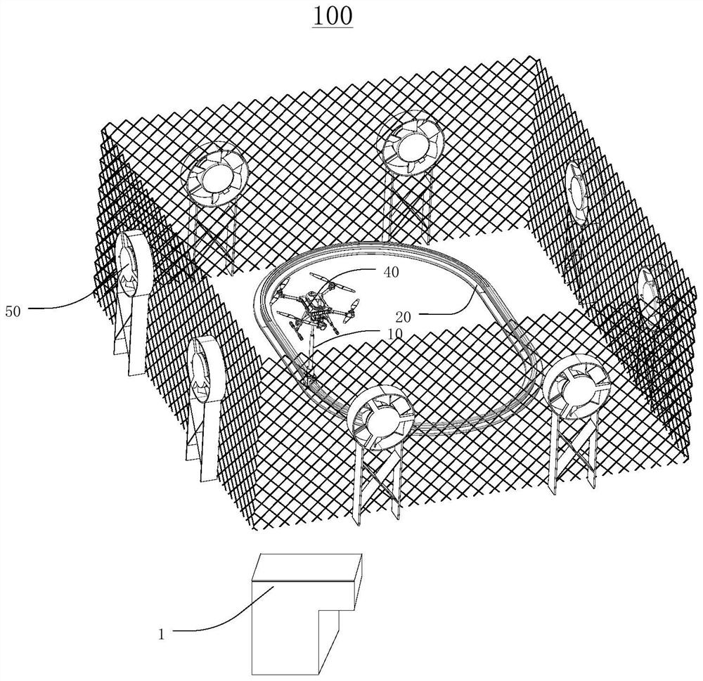 Unmanned aerial vehicle safety test system and method