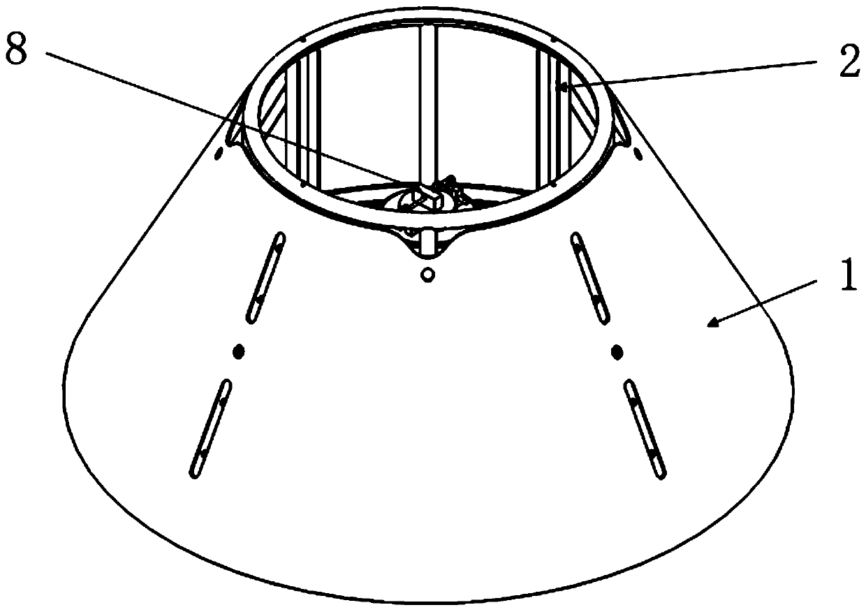 Support device for submarine seismograph placement based on rigid connection