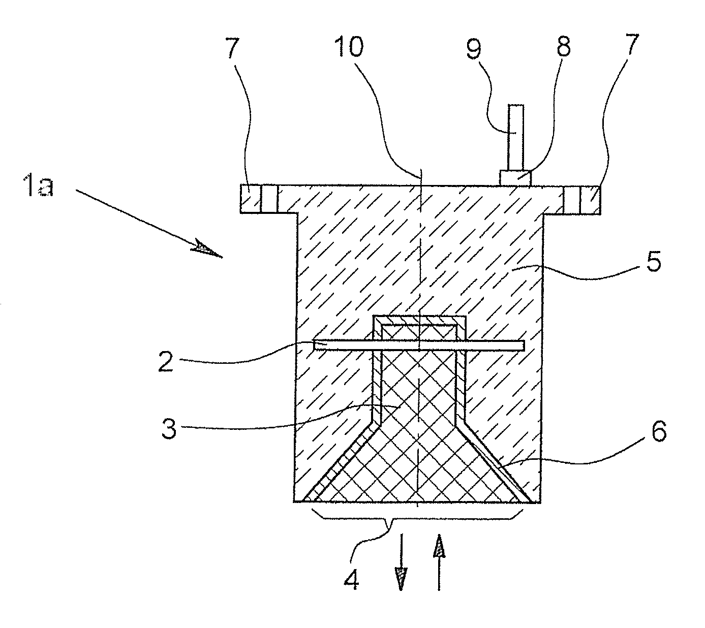 Microwave-sending device