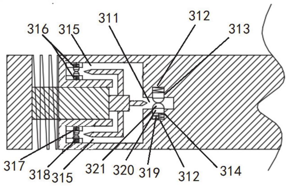 Automatic track spacing detection device and detection method