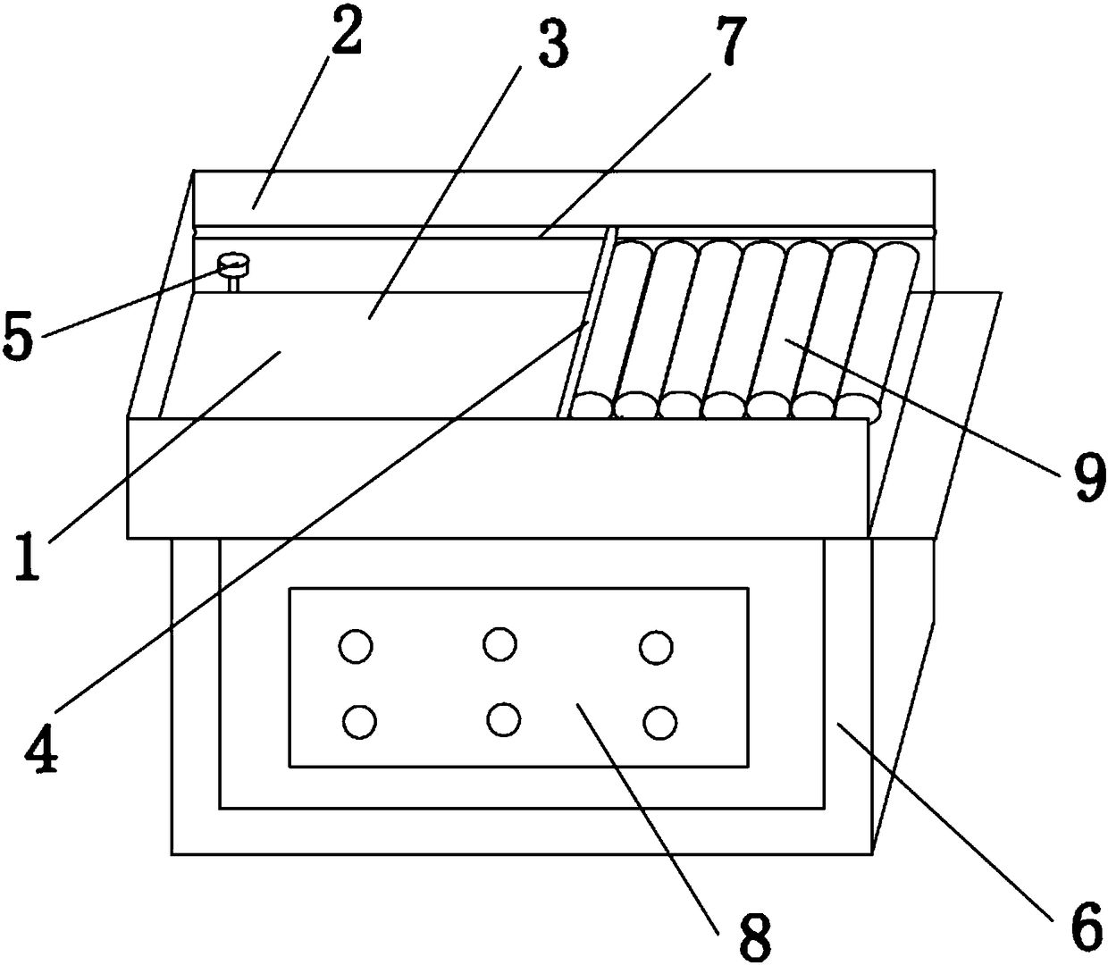 Collecting device for capacitor product