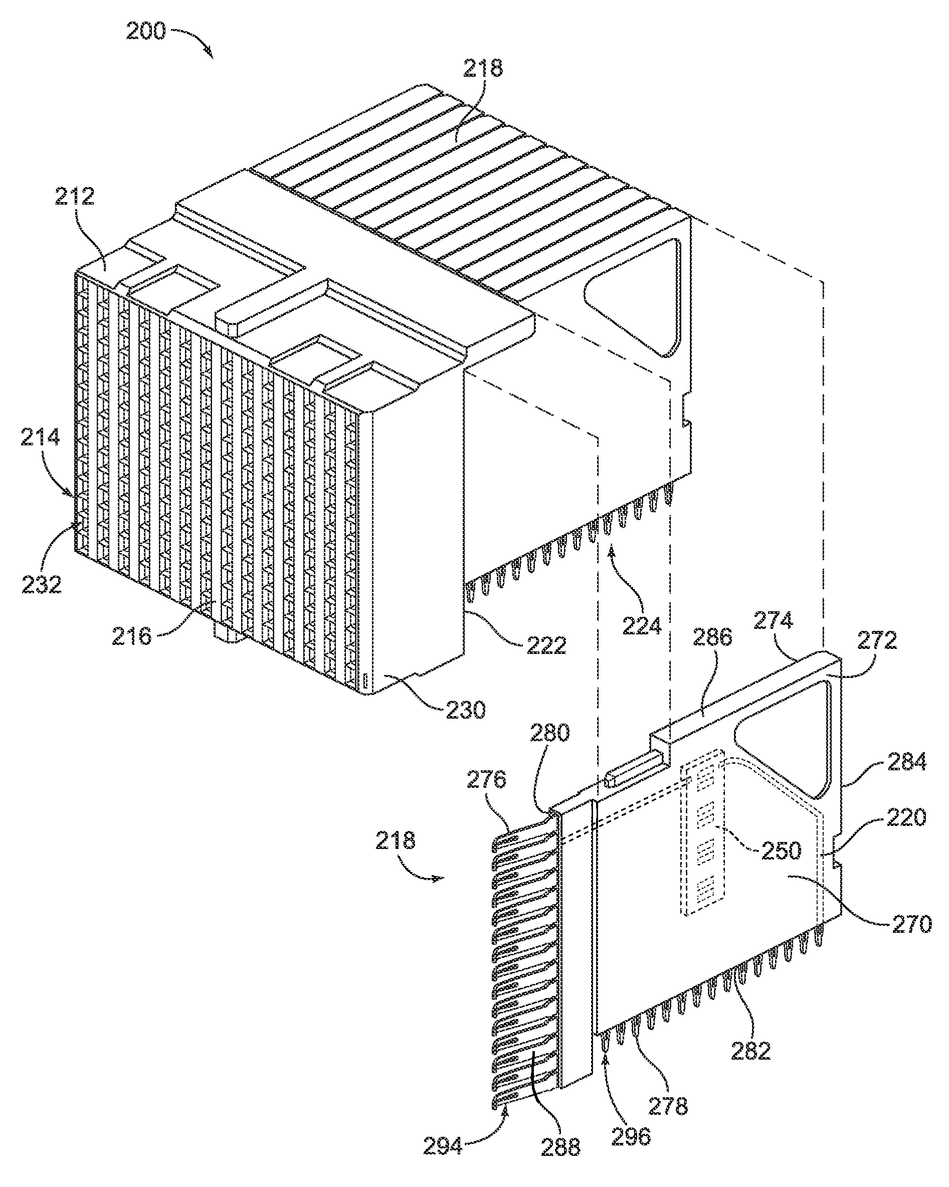 Connector assembly having a compensation circuit component