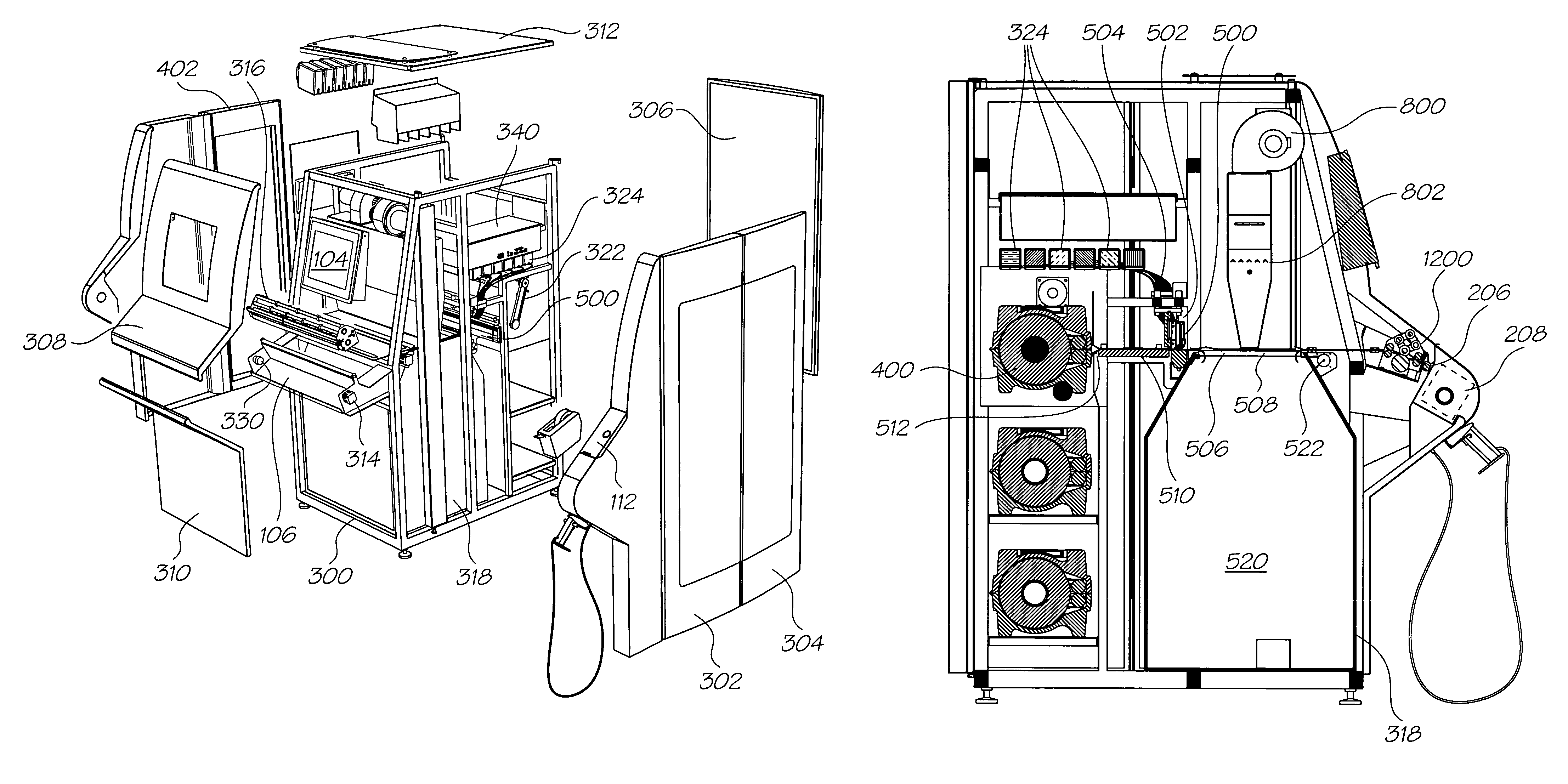 Self threading wallpaper printer