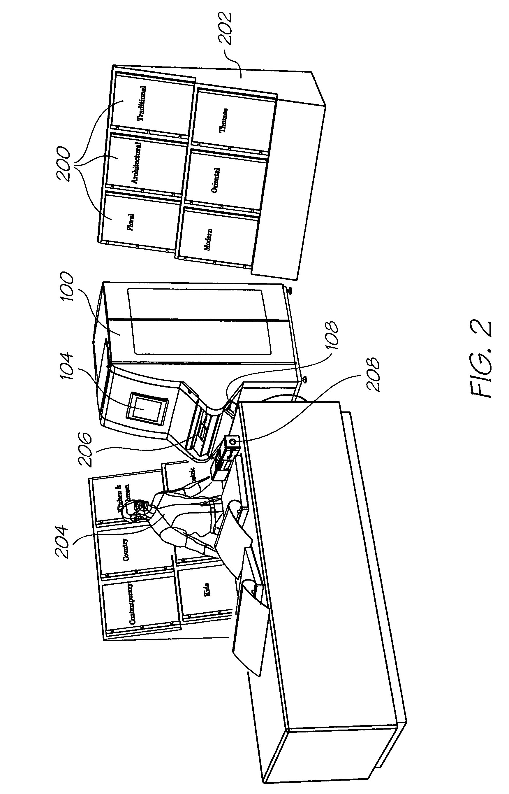 Self threading wallpaper printer