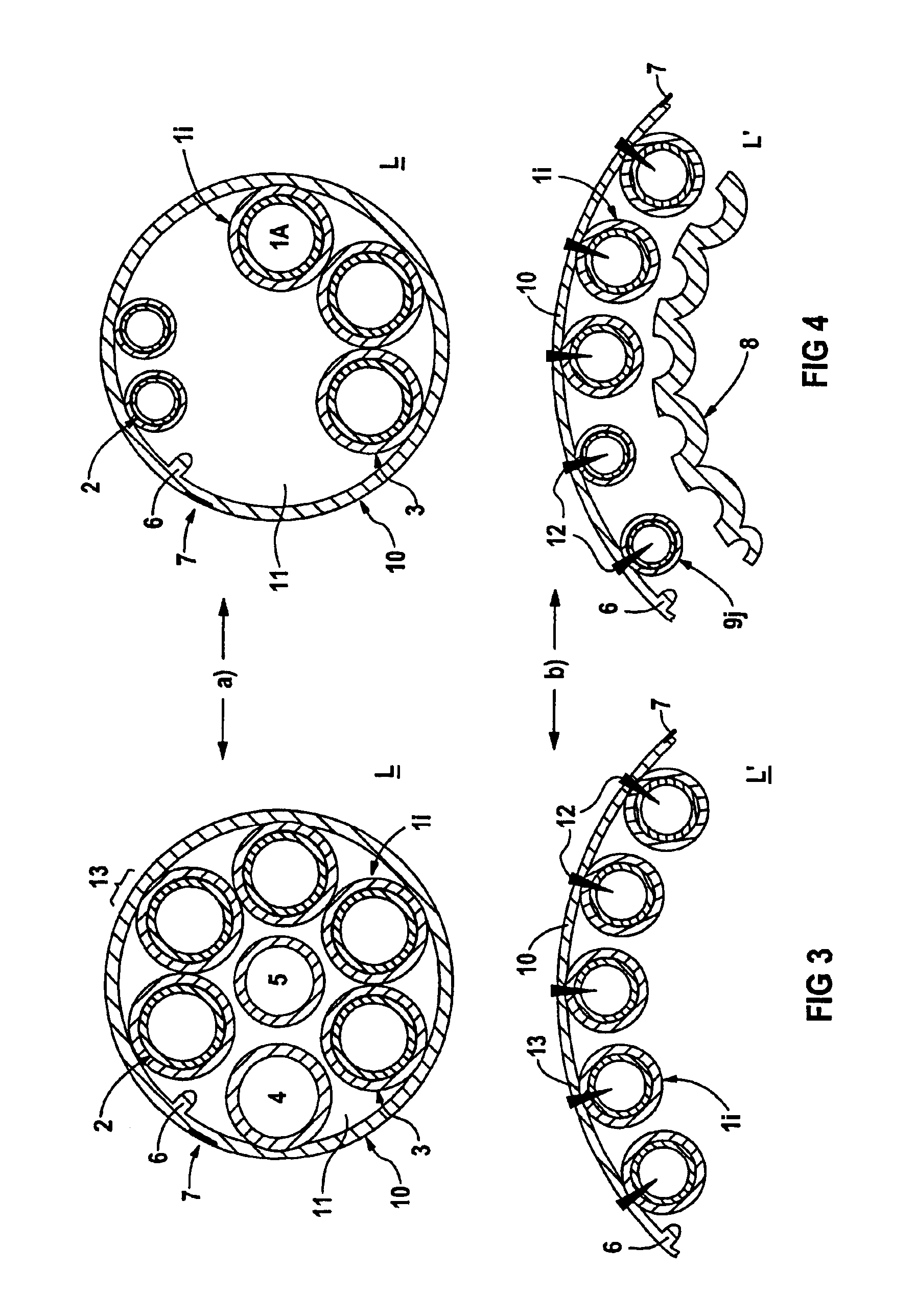 Multi conductor arrangement for transferring energy and/or data