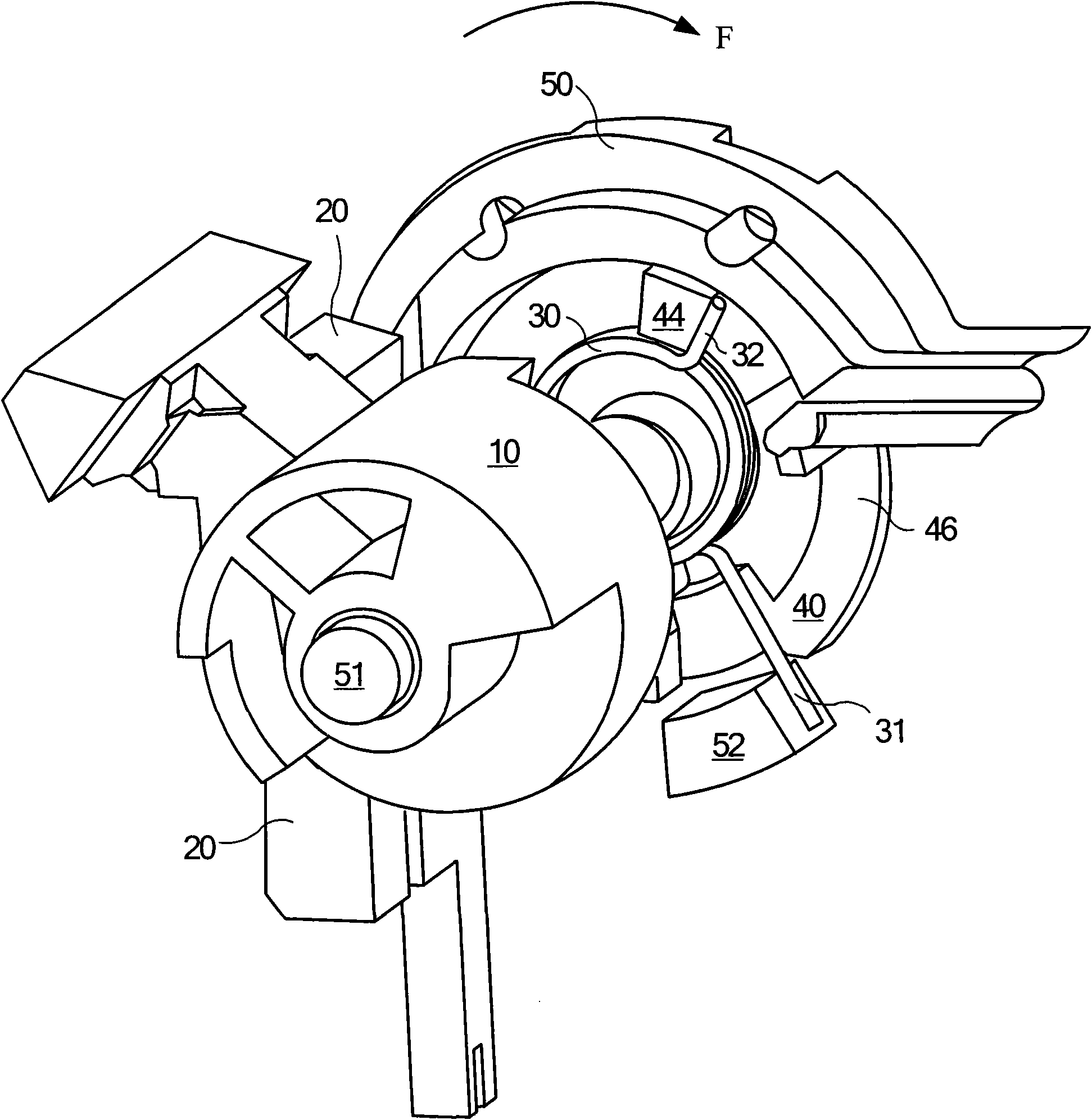 Lock releasing mechanism of residual current operated circuit breaker