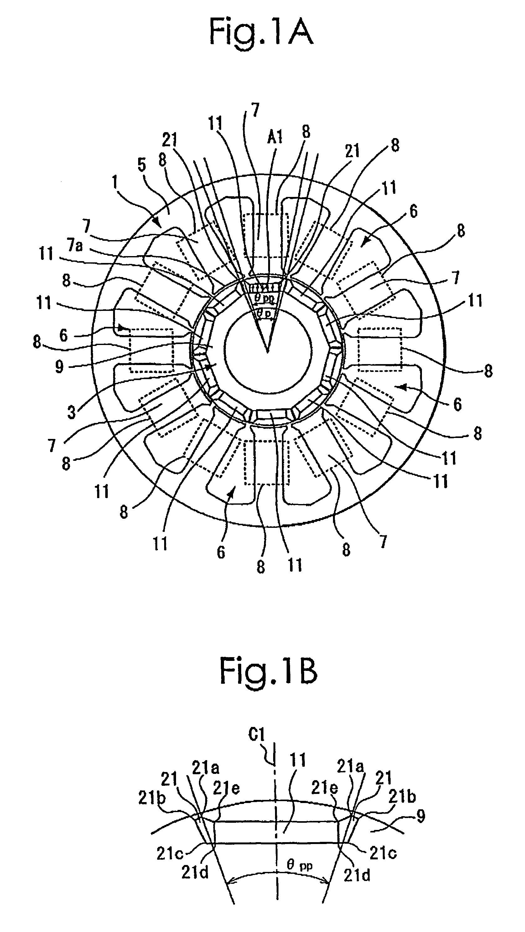 Method of determining pole arc ratio of interior permanent magnet rotary motor and interior permanent magnet rotary motor