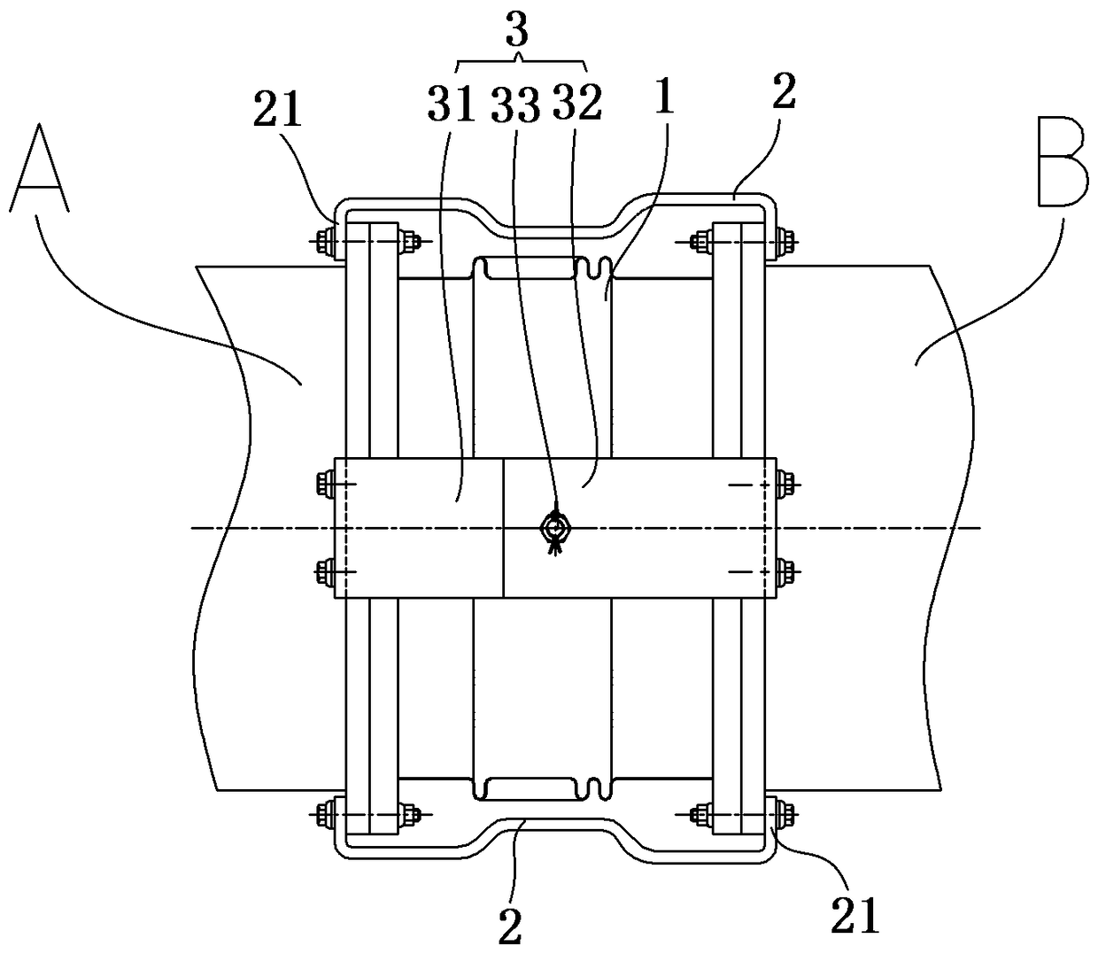 Busbar assembly and busbar connection structure