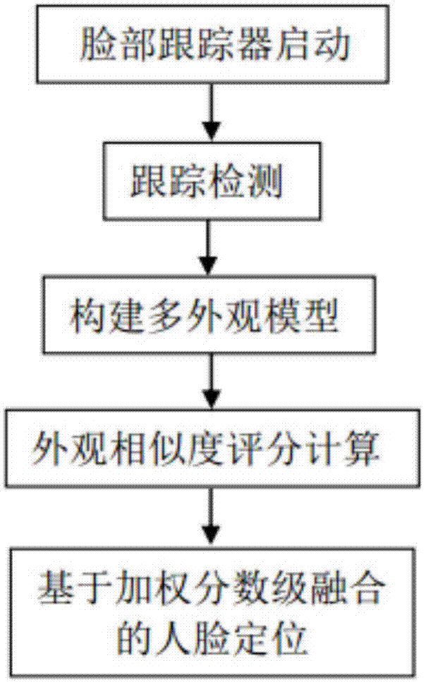 Face tracking method based on multiple appearance models