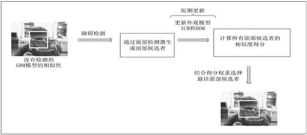 Face tracking method based on multiple appearance models