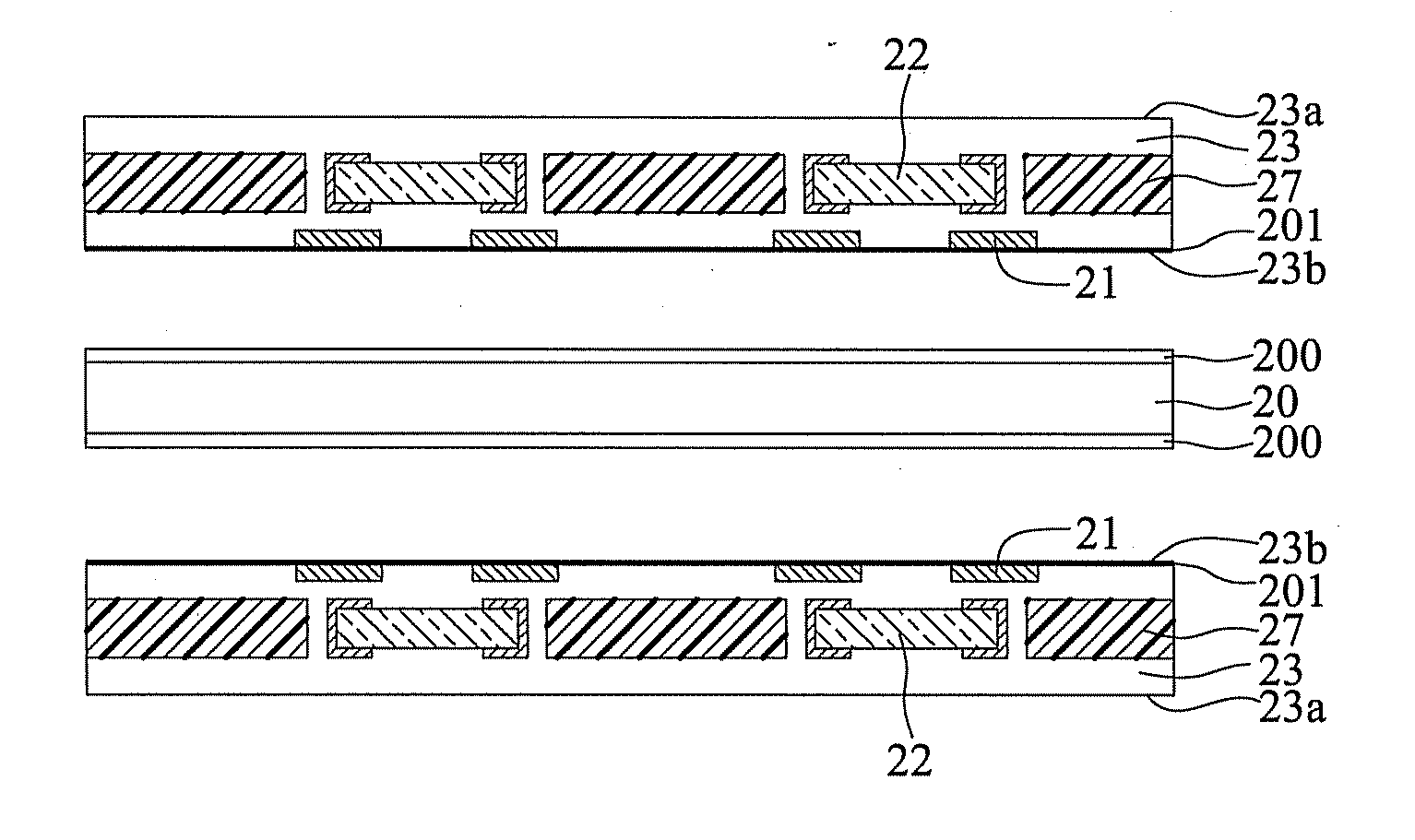 Packaging substrate having embedded passive component and fabrication method thereof