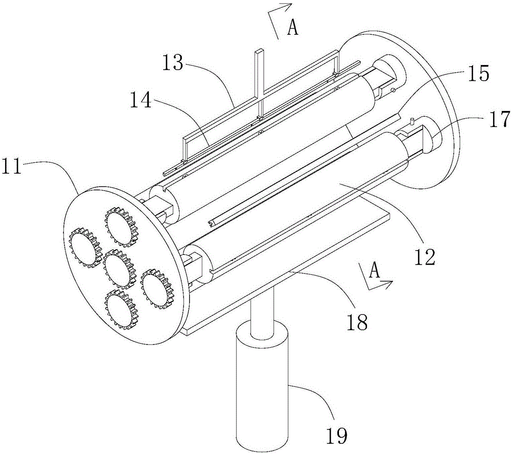 Device for producing membrane-covered filter medium