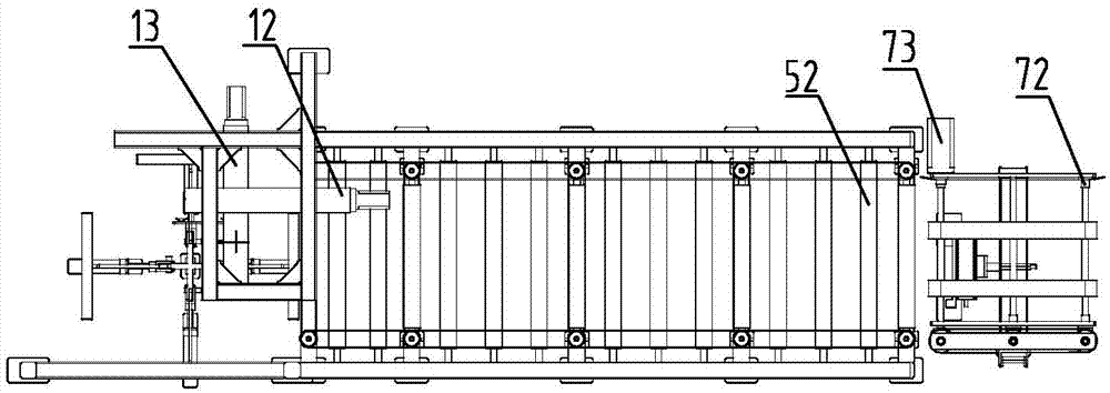 Paper box lower portion folding and conveying mechanism of battery subsequent unmanned packing device