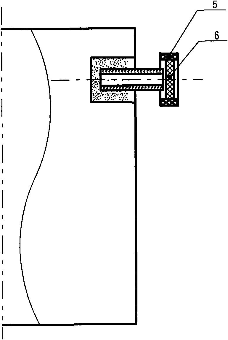 Method for sealing vacuum glass exhaust tube