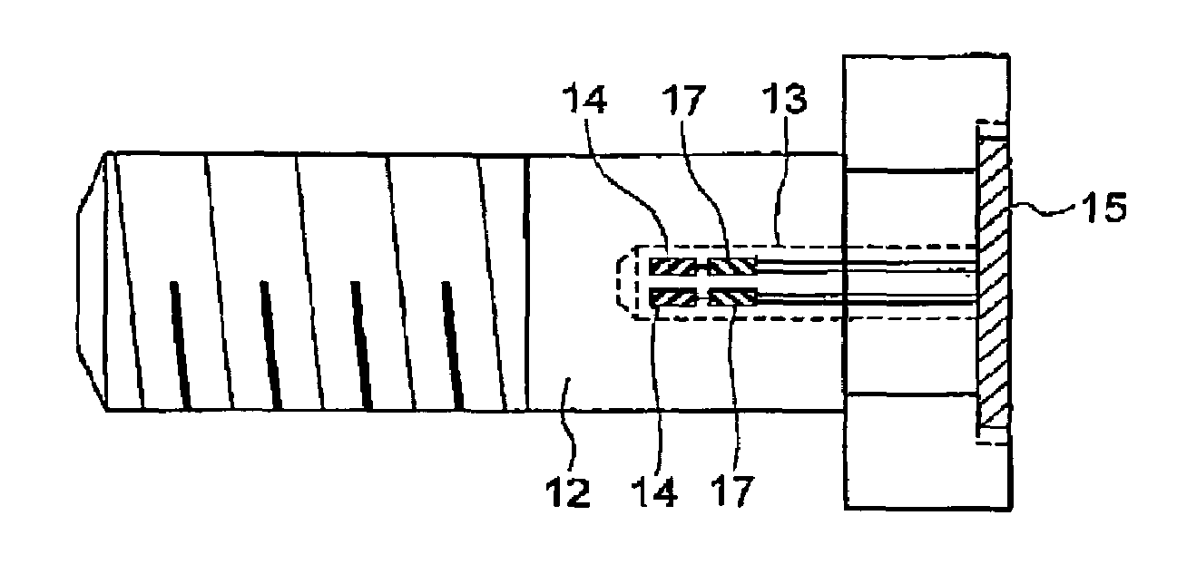 Bolt with function of measuring strain