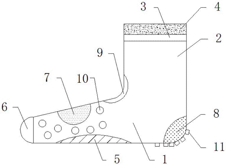 Anti-corrosion thickening sock